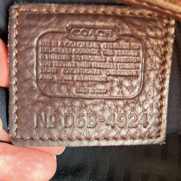 Coach Sonoma Brown Pebbled Leather Vintage Y2K Shoulderbag Handbag Distressed - Picture 14 of 14